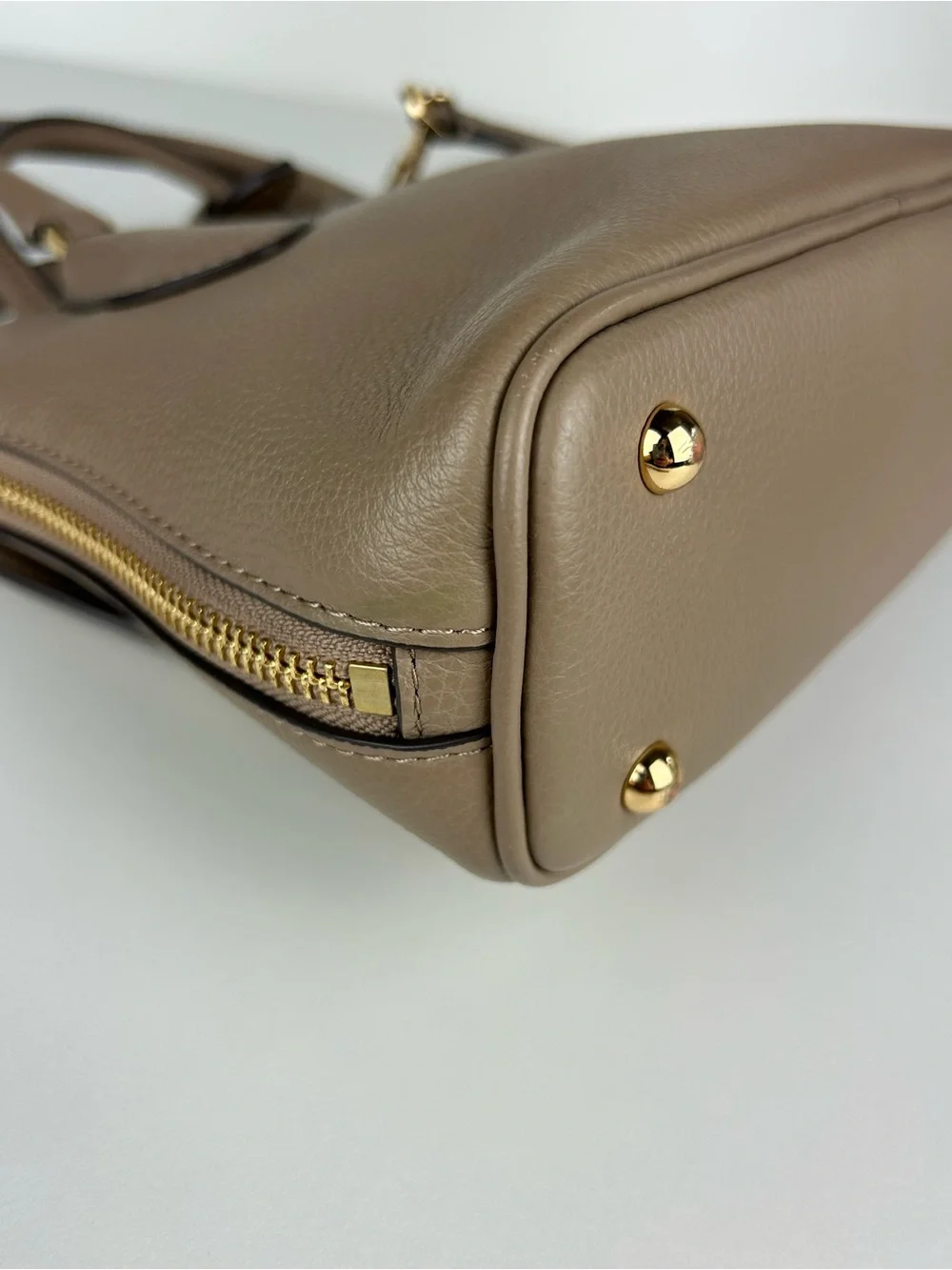 TORY BURCH MINI SWING SATCHEL CROSSBODY TAUPE